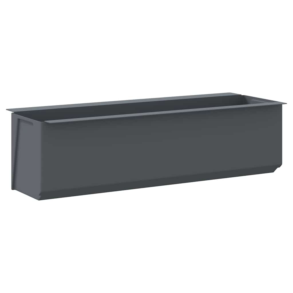 12 db szürke polipropilén virágláda raklapokhoz 36x13,5x9,5 cm