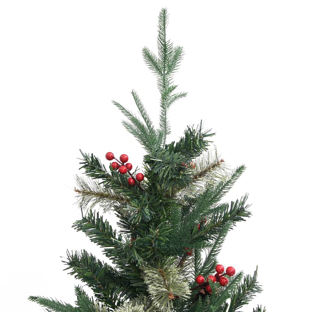 zöld karácsonyfa fenyőtobozokkal 150 cm