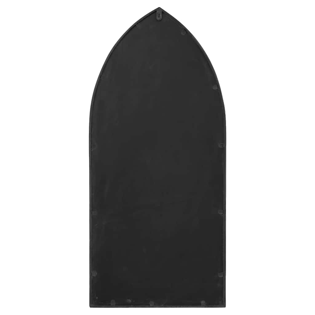 fekete vas kerti tükör kültéri használatra 100 x 45 cm
