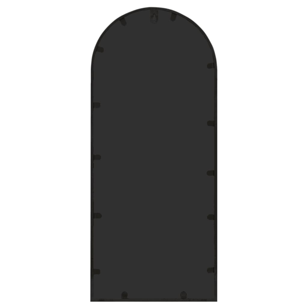 fekete kerti vas tükör kültéri használatra 100 x 45 cm