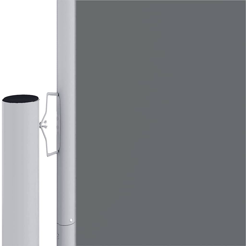antracitszürke behúzható oldalsó napellenző 220 x 1200 cm