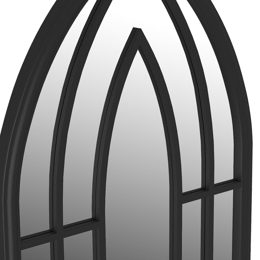 fekete vas tükör beltéri használatra 100 x 45 cm