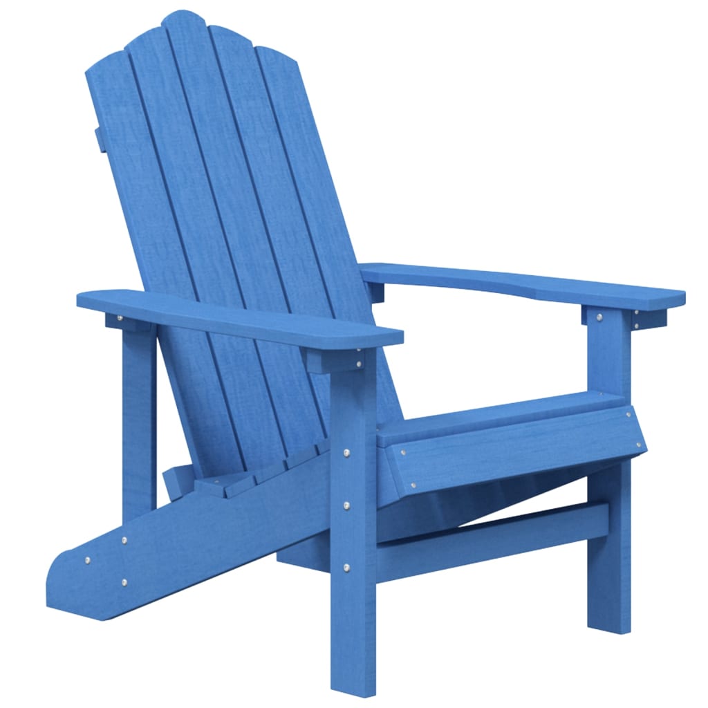 vízkék HDPE kerti adirondack szék