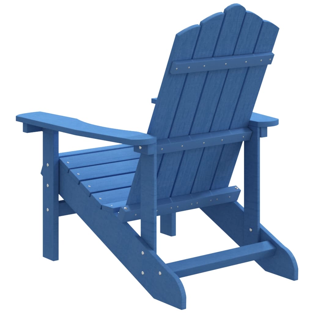 vízkék HDPE kerti adirondack szék