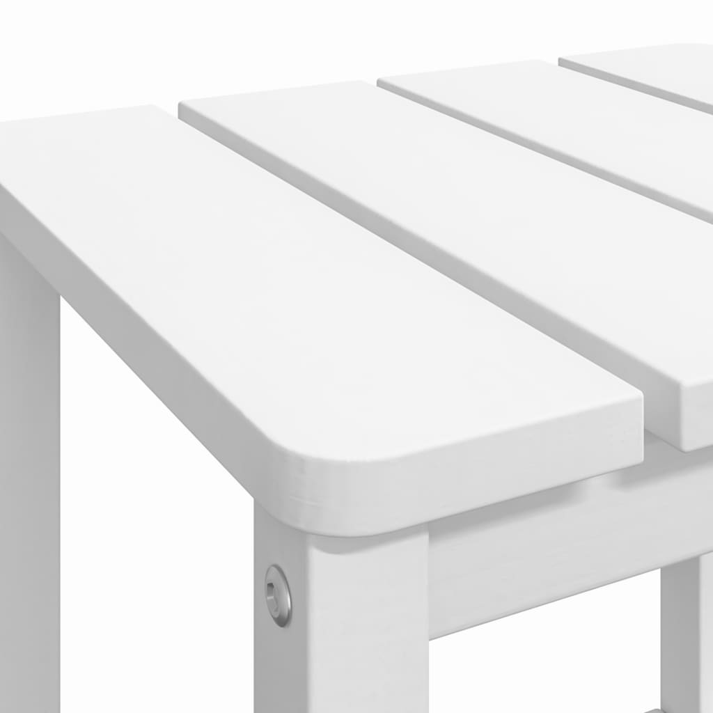 fehér HDPE kerti adirondack asztal 38 x 38 x 46 cm