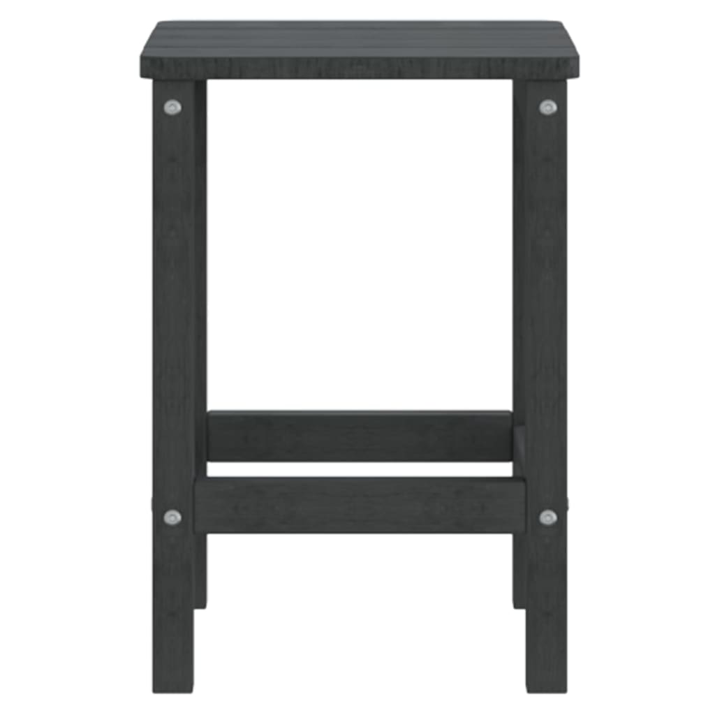 antracitszürke HDPE kerti Adirondack asztal 38 x 38 x 46 cm