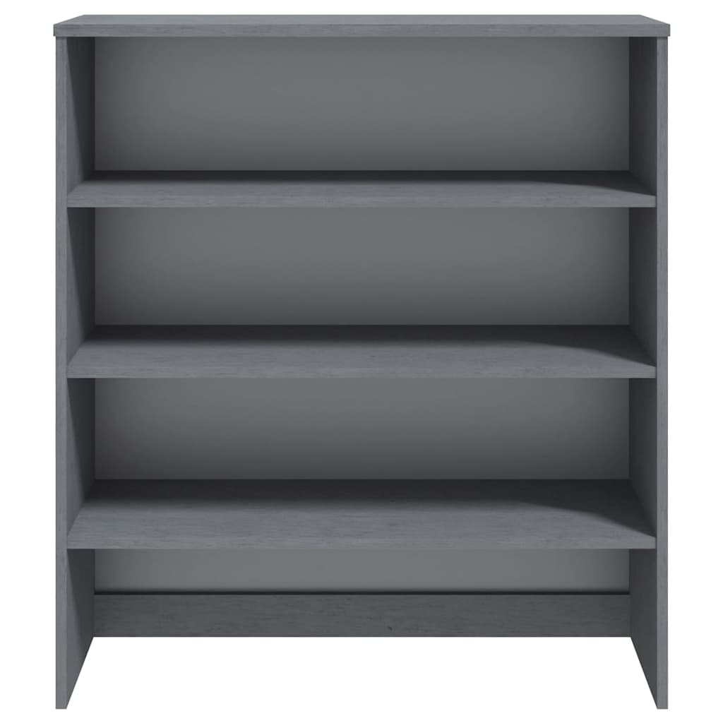 HAMAR sötétszürke tömör fenyőfa felső szekrény 90 x 30 x 100 cm