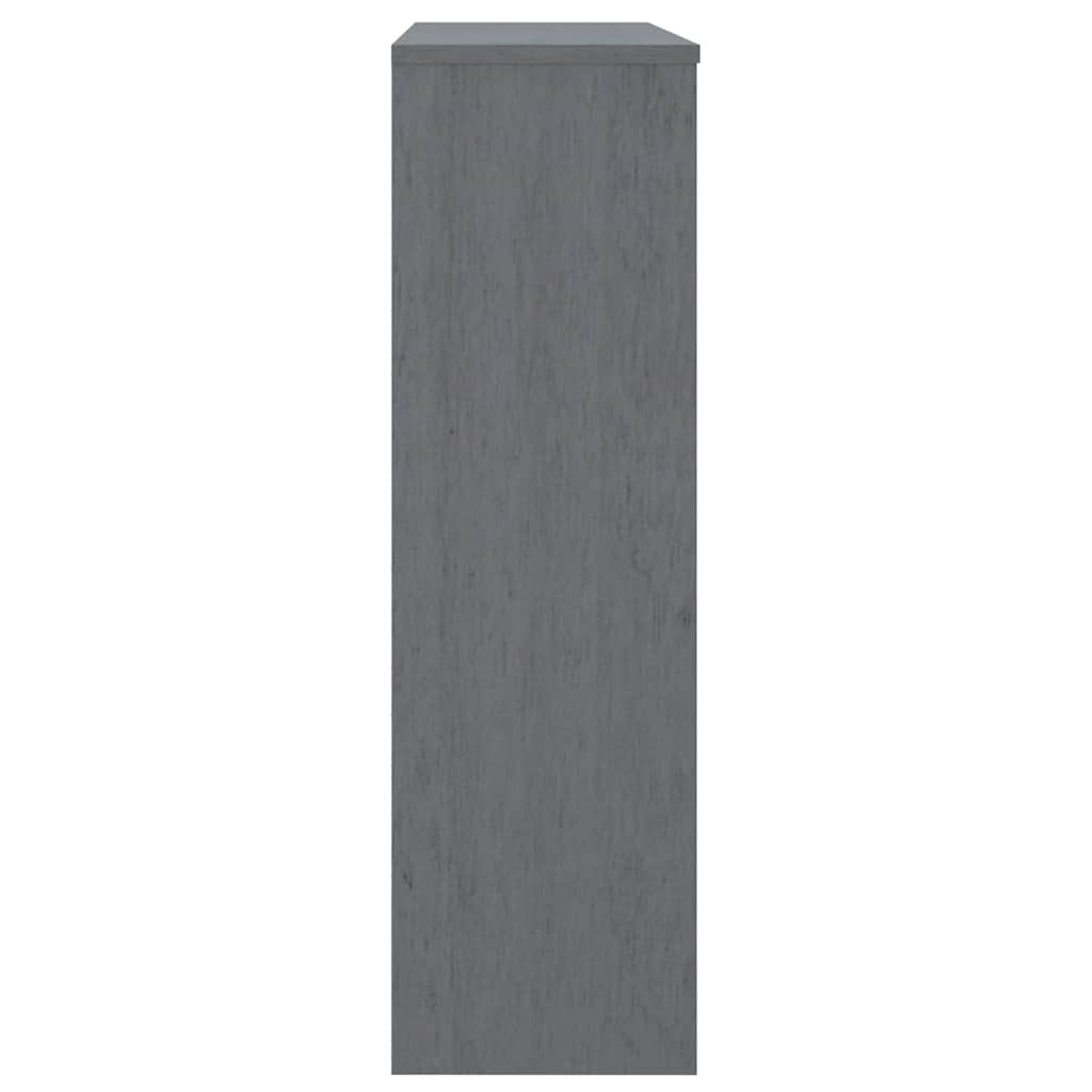 HAMAR sötétszürke tömör fenyőfa felső szekrény 90 x 30 x 100 cm