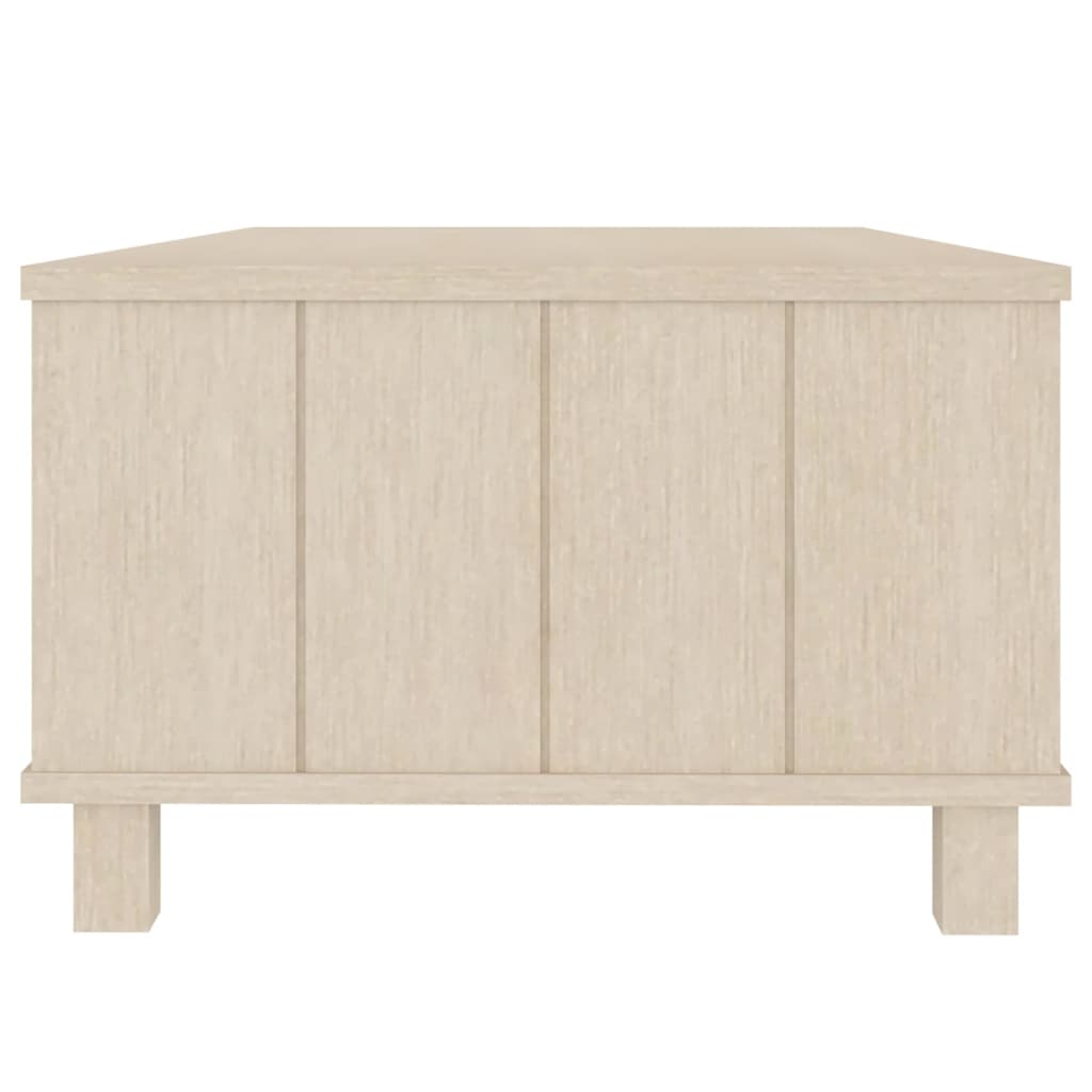 HAMAR mézbarna tömör fenyőfa dohányzóasztal 100 x 55 x 35 cm