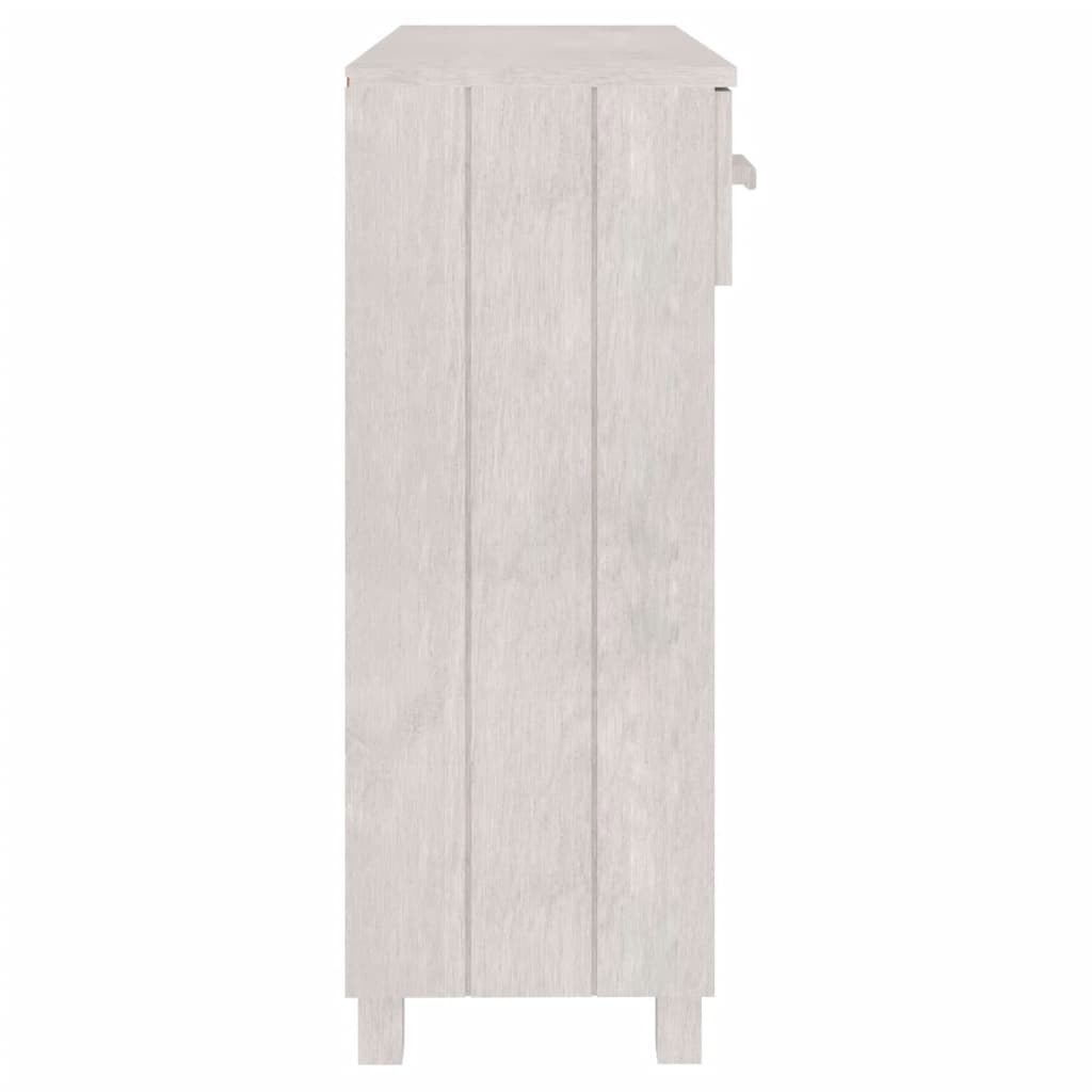 HAMAR fehér tömör fenyőfa tálalóasztal 90 x 35 x 90 cm