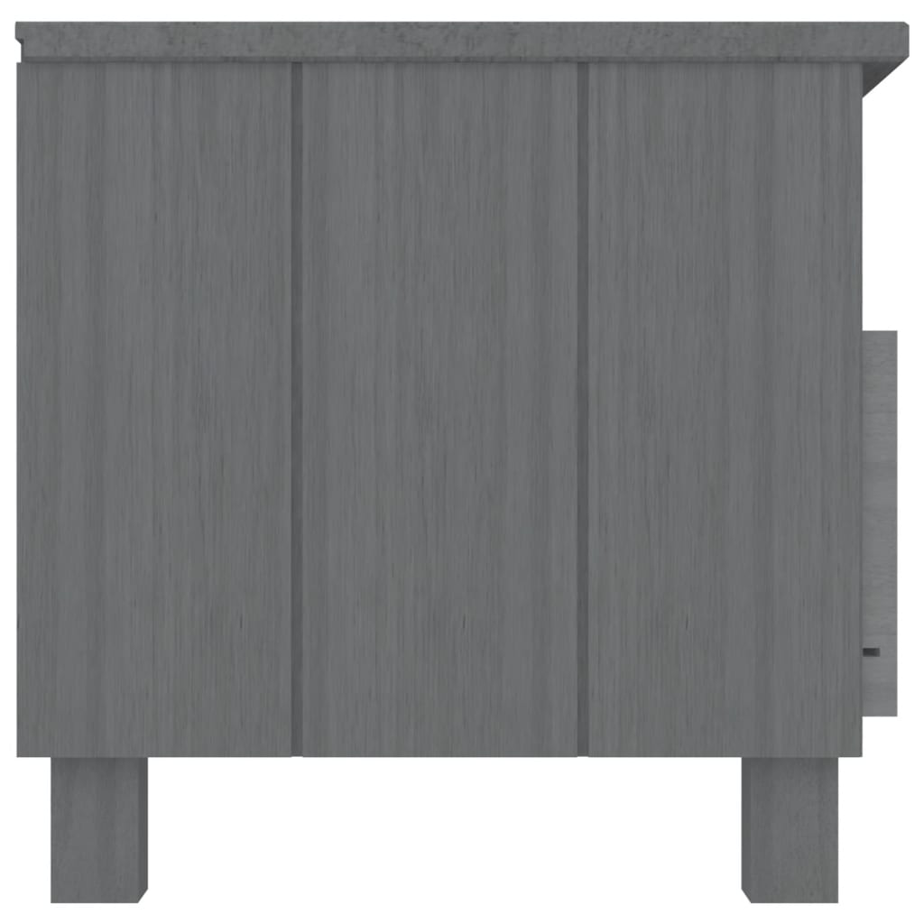HAMAR sötétszürke tömör fenyőfa TV-szekrény 106 x 40 x 40 cm