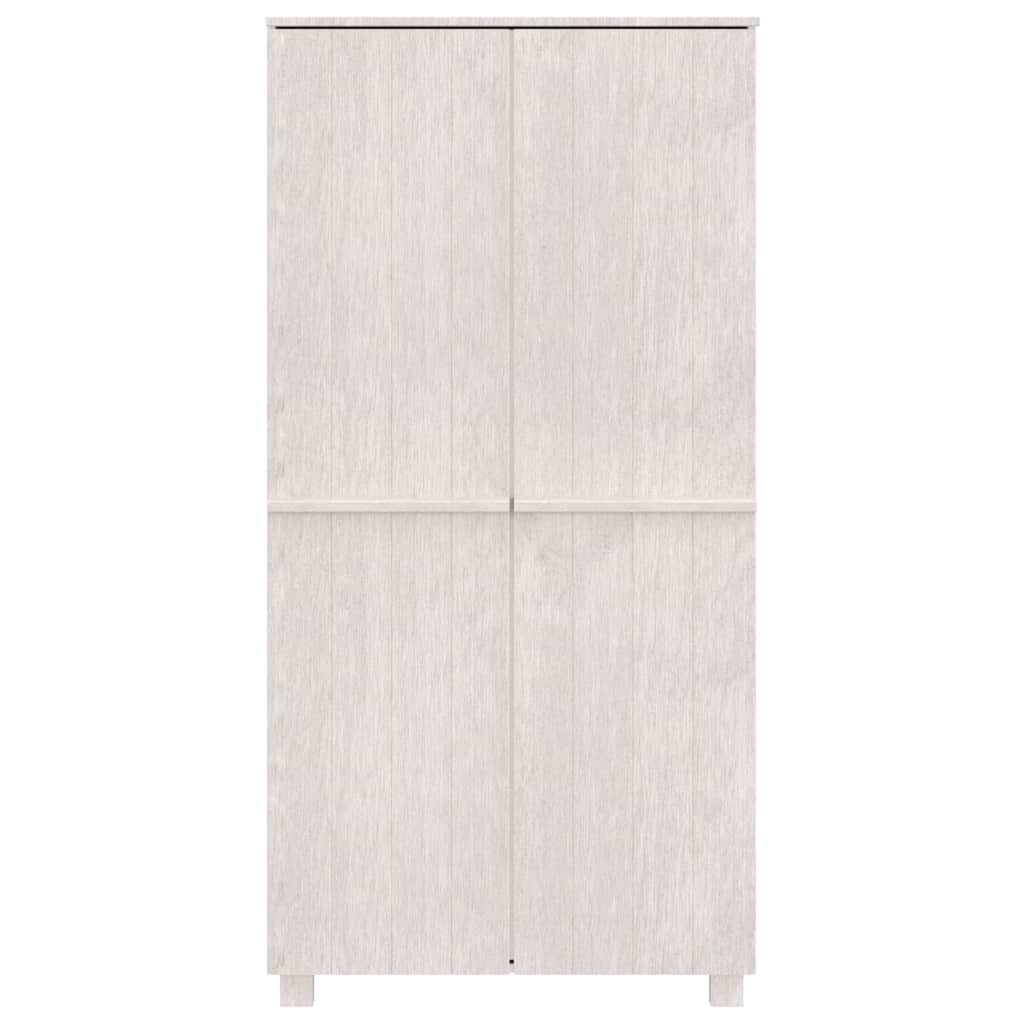 HAMAR fehér tömör fenyőfa gardrób 89 x 50 x 180 cm