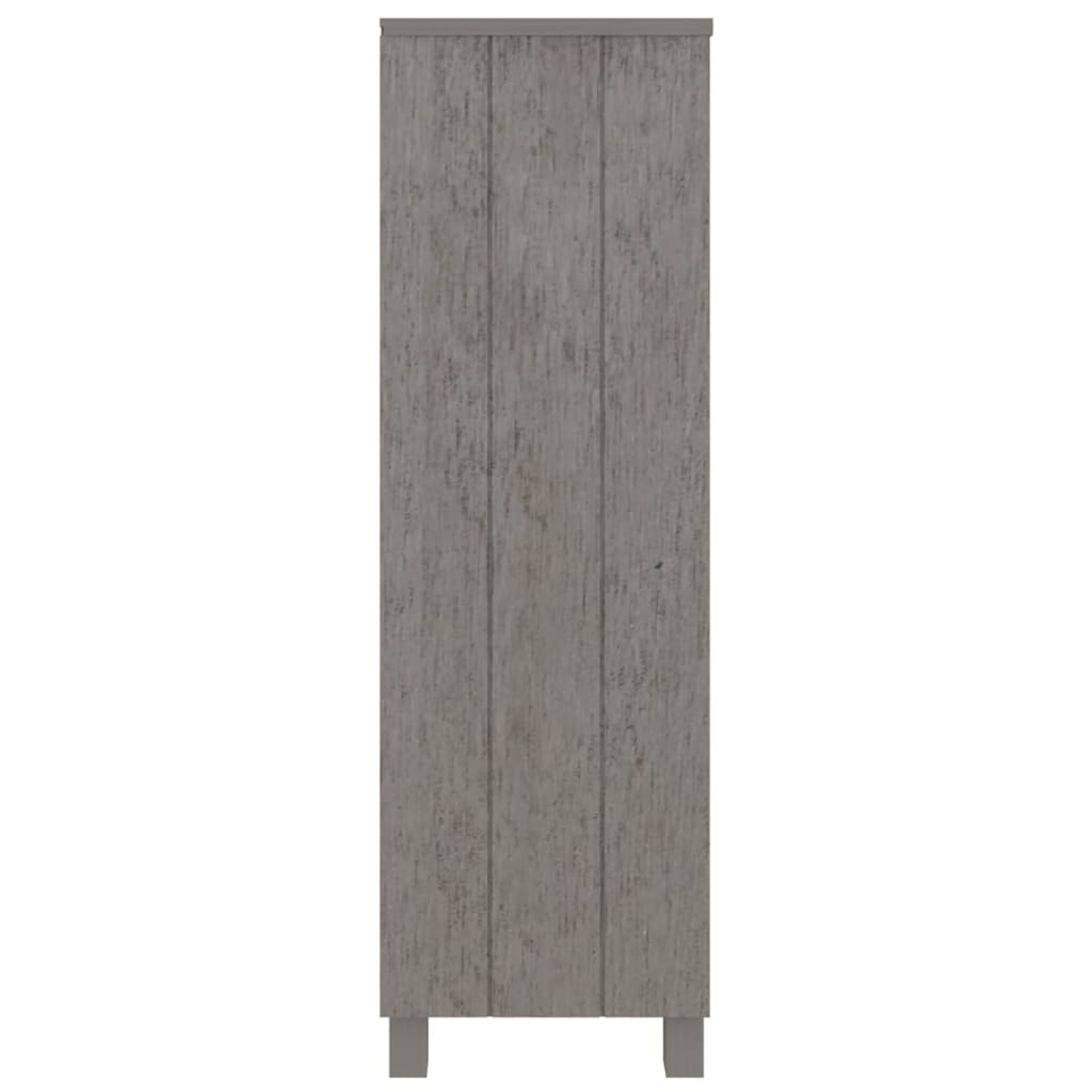 HAMAR világosszürke tömör fenyőfa könyvszekrény 85x35x112 cm