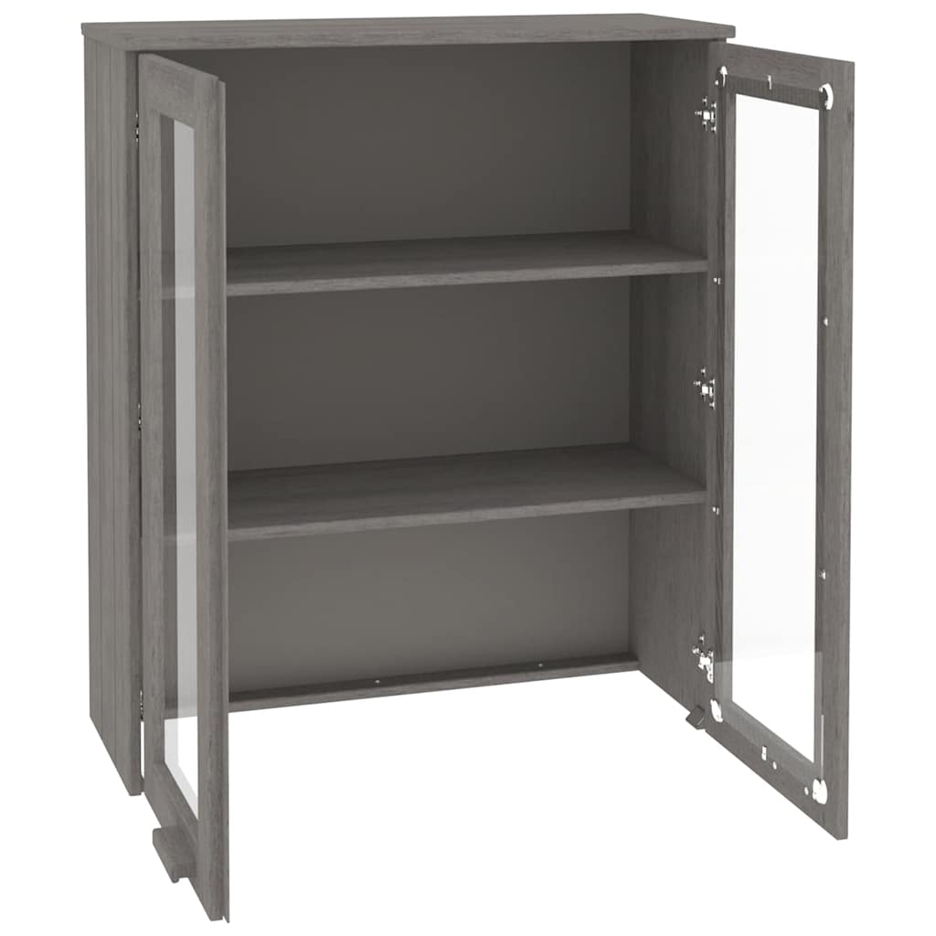 HAMAR világosszürke tömör fenyőfa felső szekrény 85x35x100 cm
