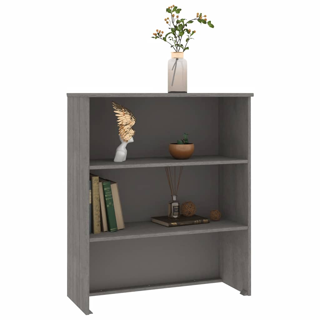 HAMAR világosszürke tömör fenyőfa felső szekrény 85x35x100 cm
