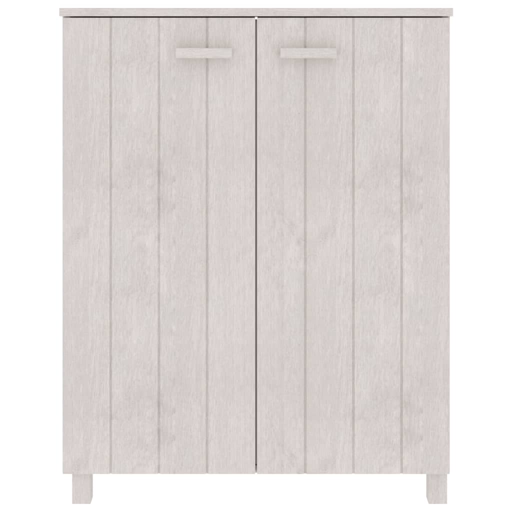 HAMAR fehér tömör fenyőfa cipőszekrény 85 x 40 x 108 cm