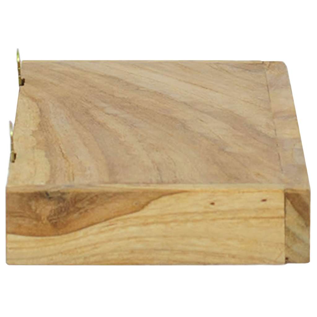 2 db tömör tíkfa falipolc 40 x 15 x 4 cm