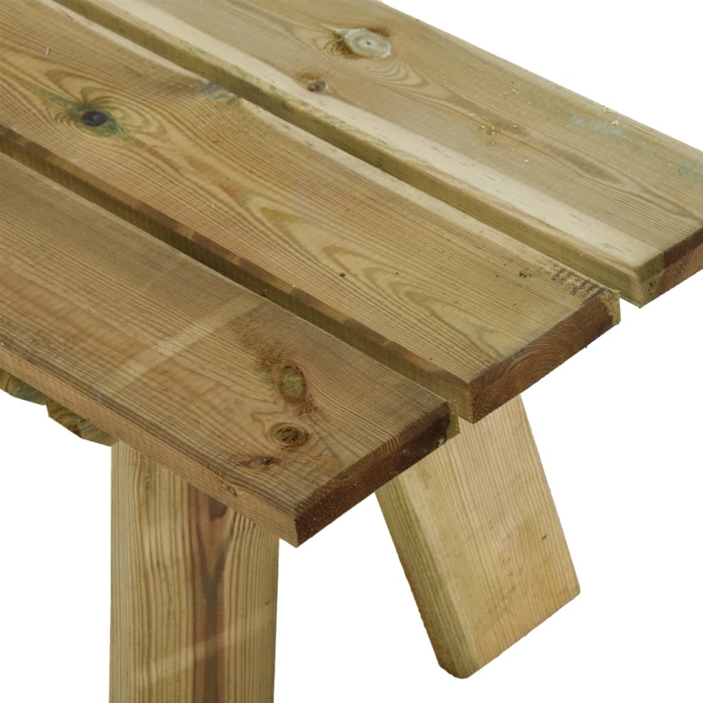 impregnált tömör fenyőfa kerti pad 110 cm