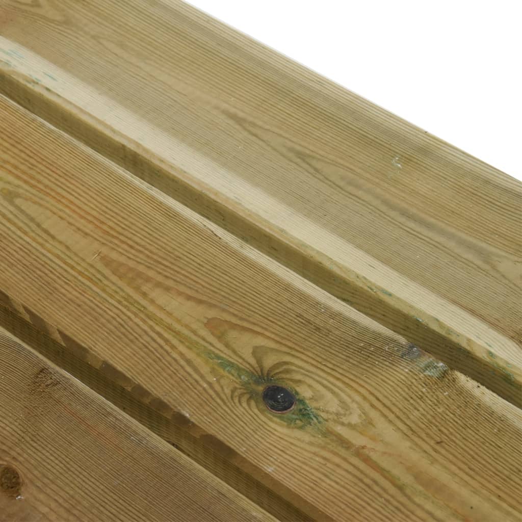 impregnált tömör fenyőfa kerti pad 110 cm