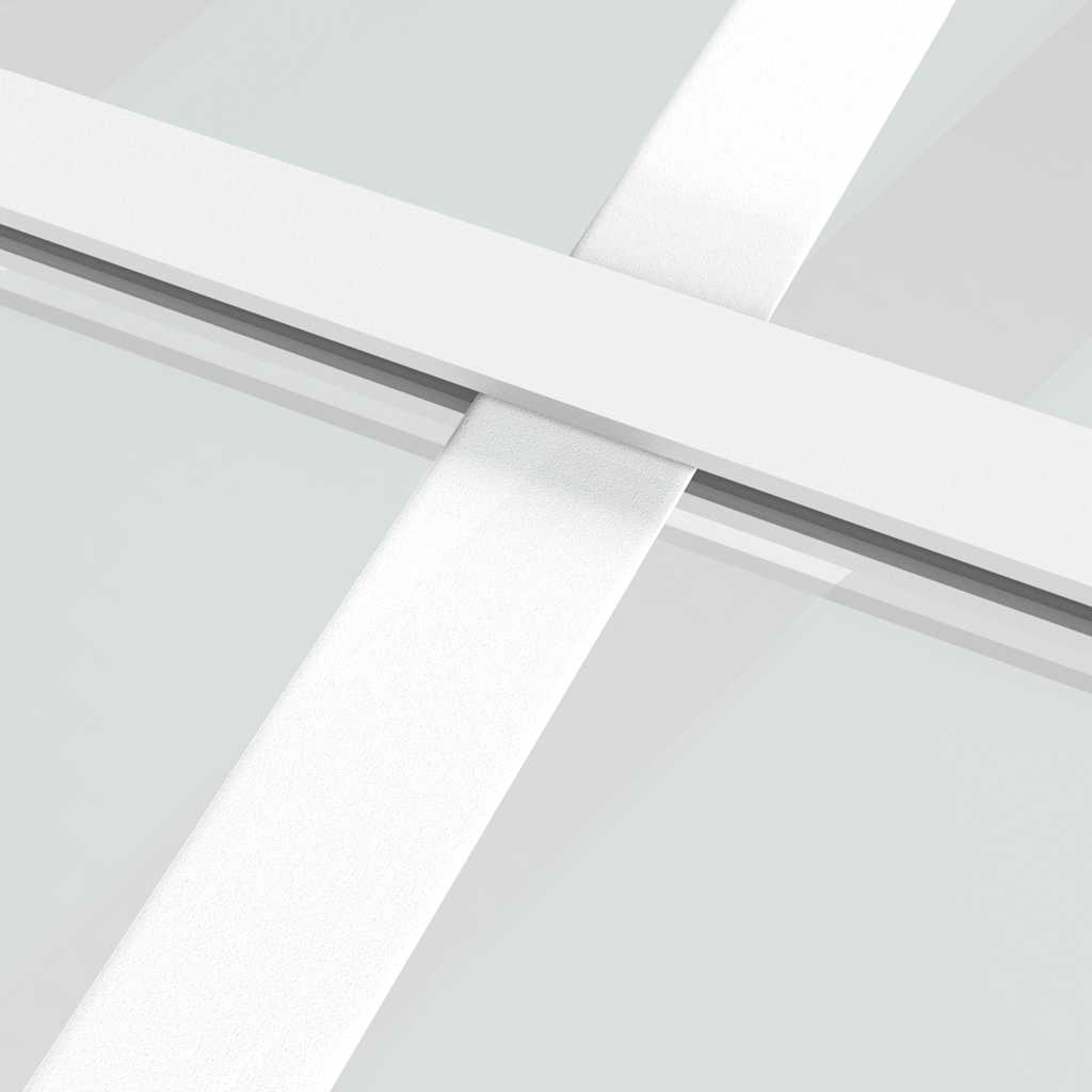 fehér matt ESG üveg és alumínium tolóajtó 76 x 205 cm