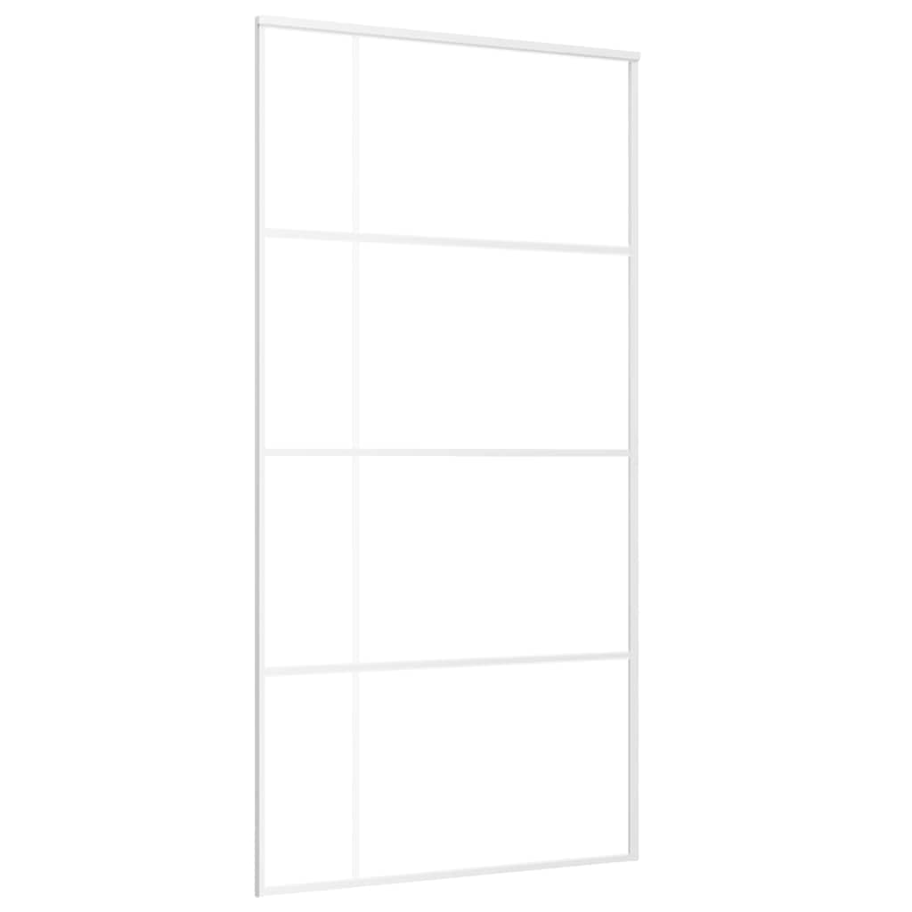 fehér ESG üveg és alumínium tolóajtó 102,5x205 cm