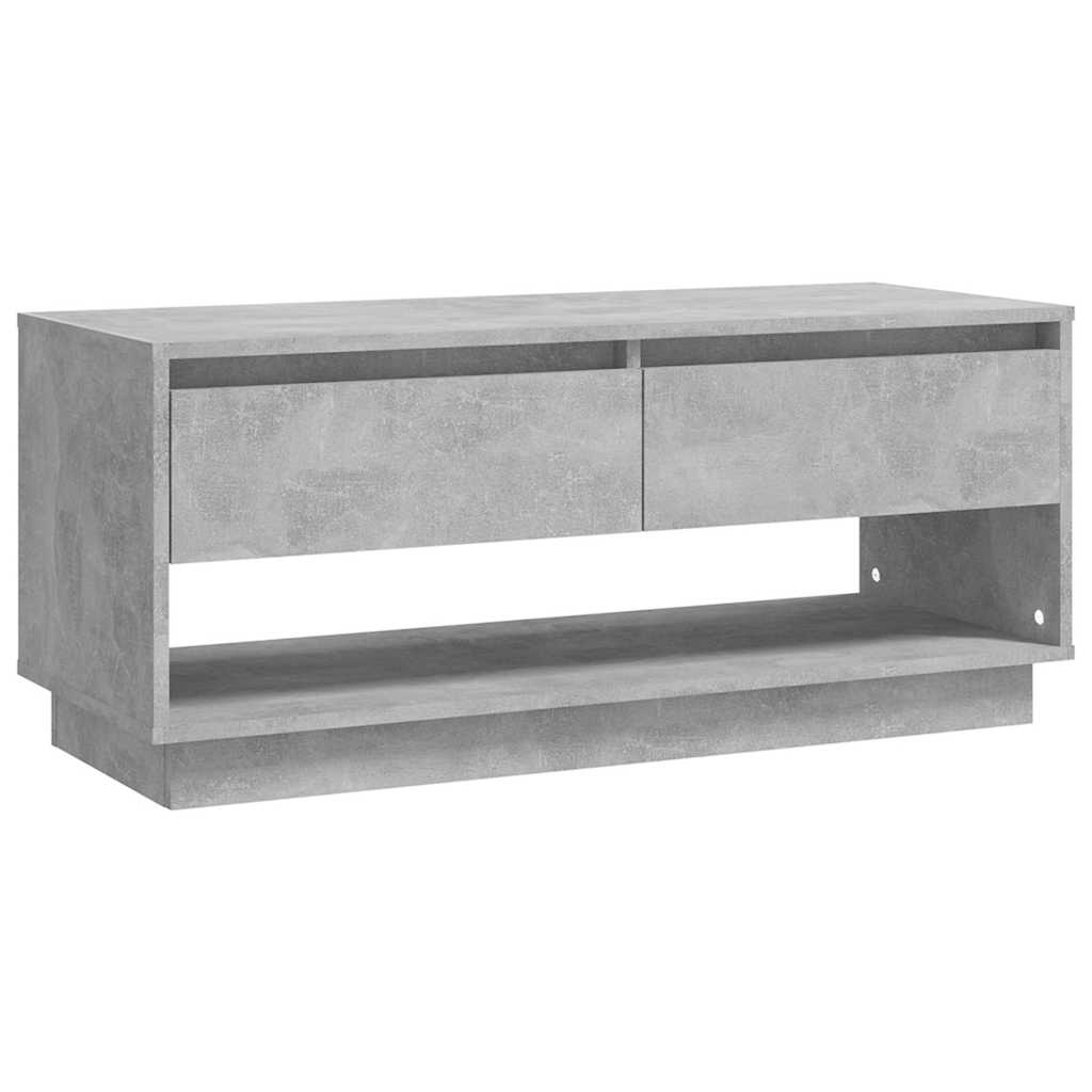betonszürke szerelt fa TV-szekrény 102x41x44 cm