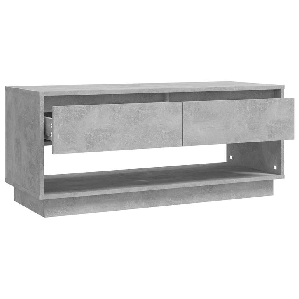 betonszürke szerelt fa TV-szekrény 102x41x44 cm