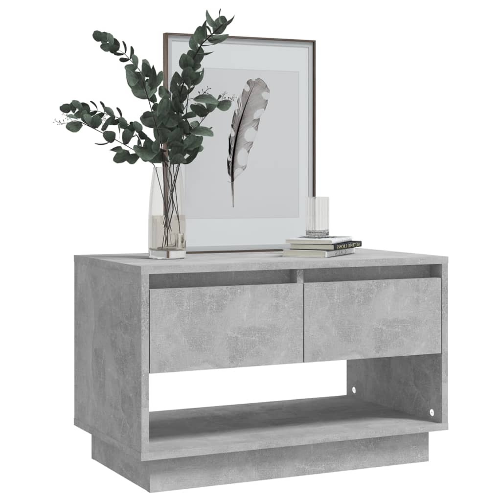 betonszürke szerelt fa TV-szekrény 70x41x44 cm