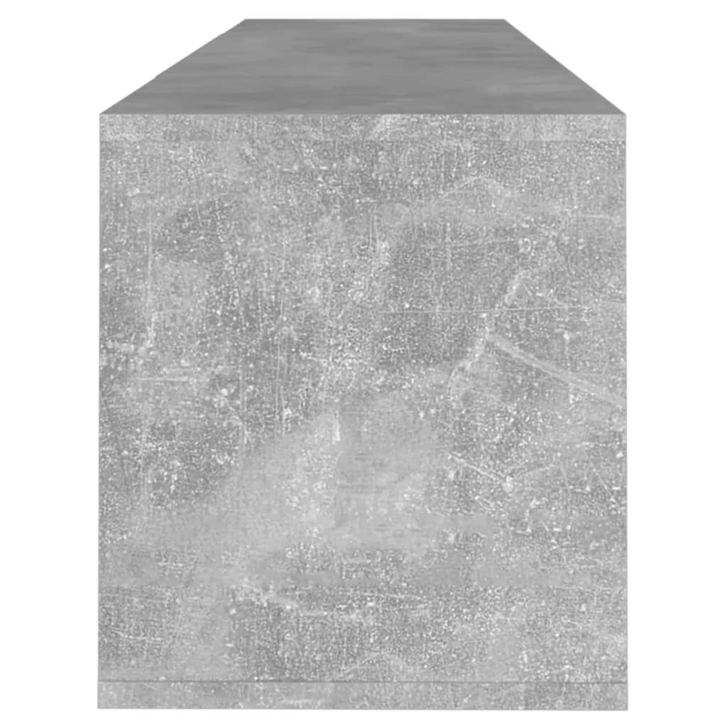 betonszürke szerelt fa TV-szekrény 120x30x40,5 cm