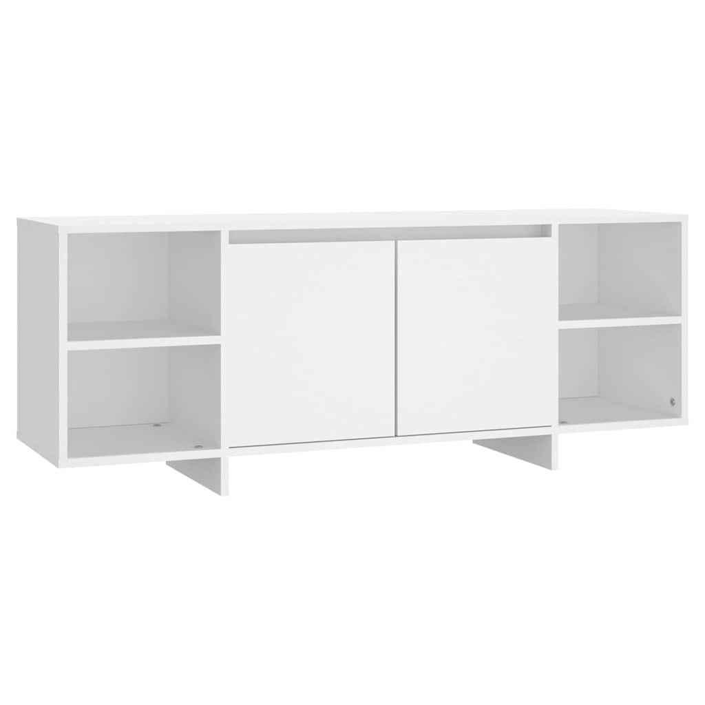 fehér szerelt fa TV-szekrény 130 x 35 x 50 cm