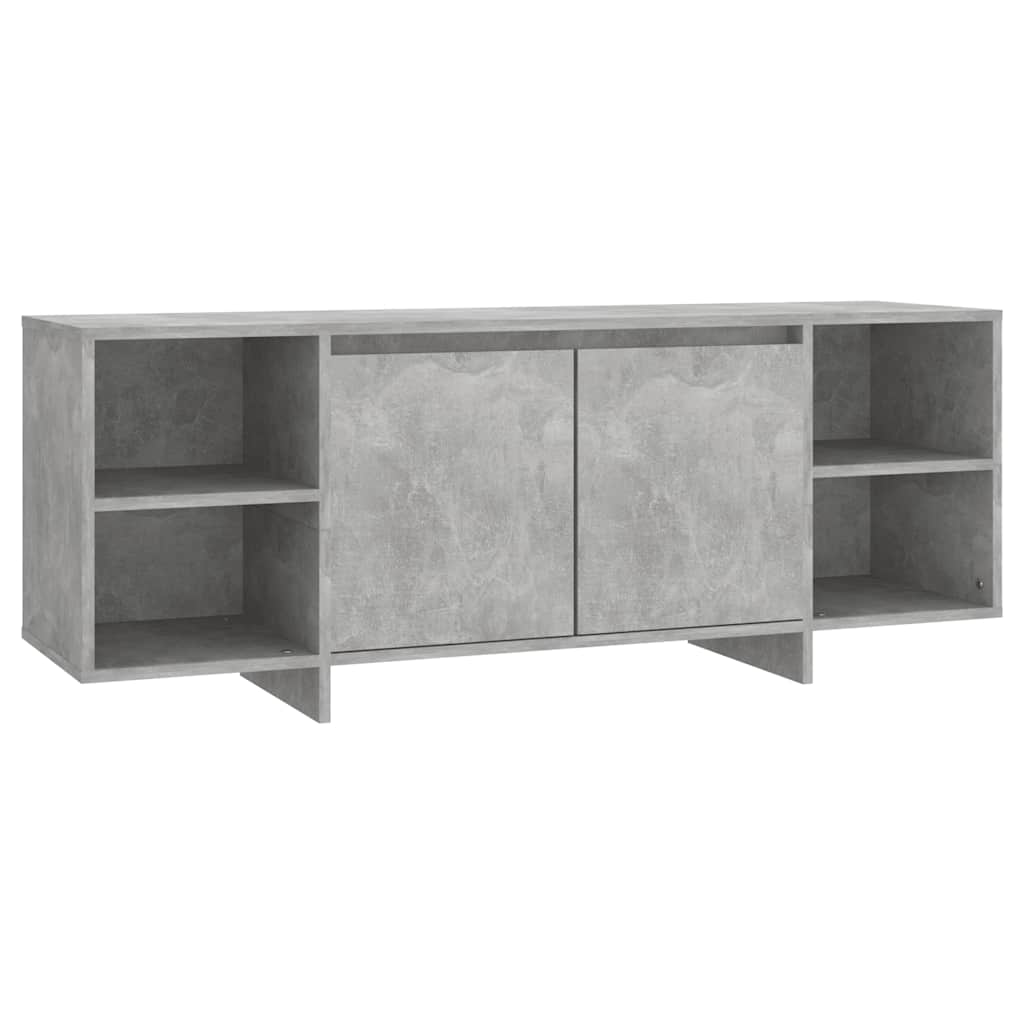betonszürke szerelt fa TV-szekrény 130x35x50 cm