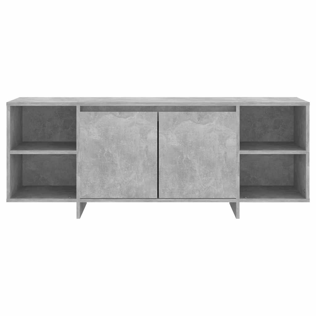 betonszürke szerelt fa TV-szekrény 130x35x50 cm