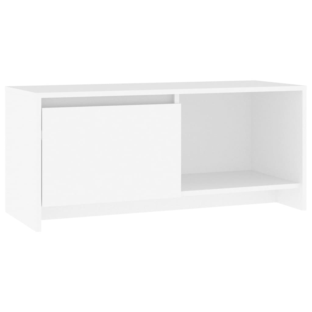 fehér szerelt fa TV-szekrény 90 x 35 x 40 cm