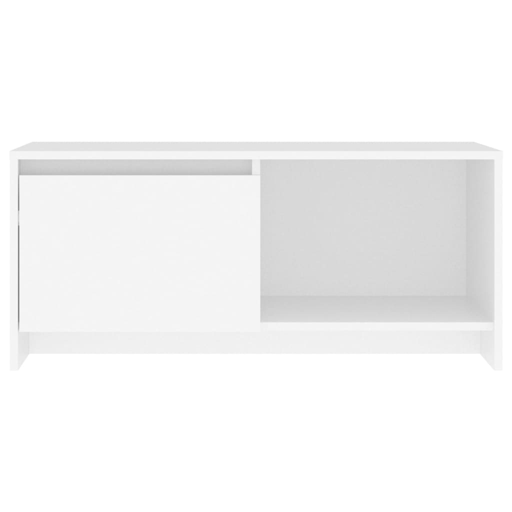 fehér szerelt fa TV-szekrény 90 x 35 x 40 cm