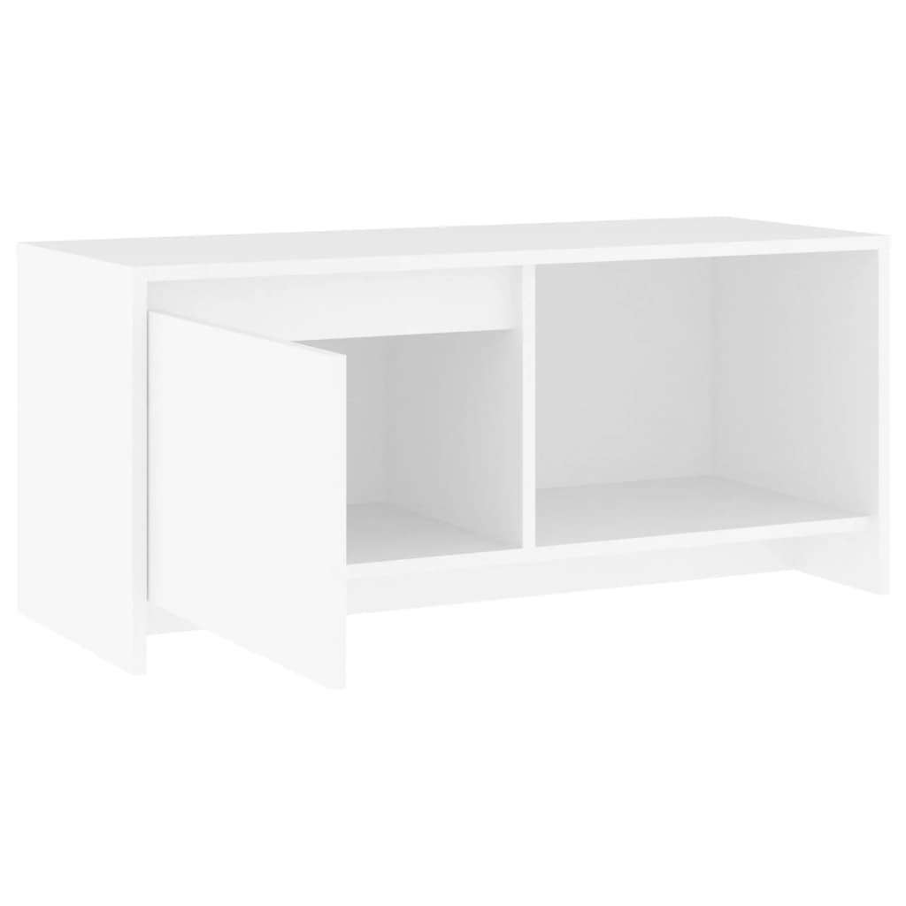 fehér szerelt fa TV-szekrény 90 x 35 x 40 cm
