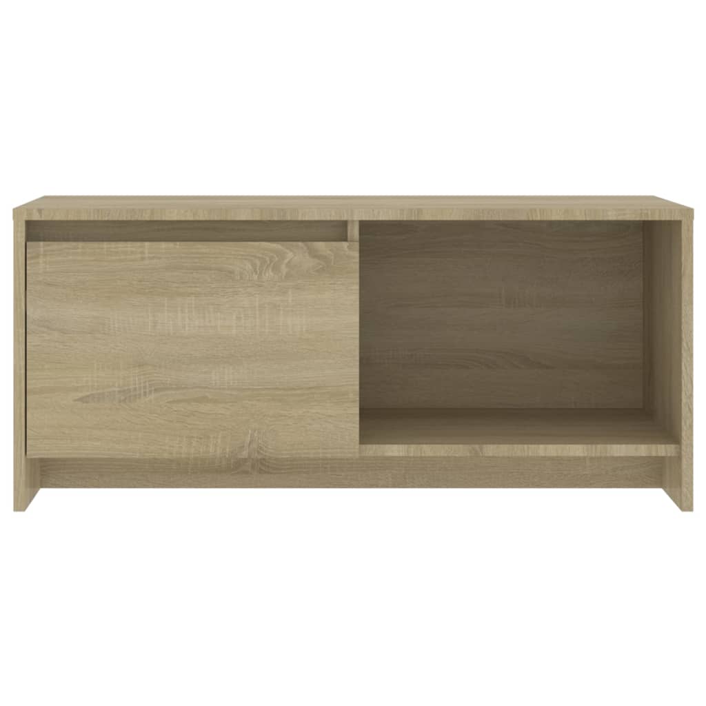 sonoma tölgy színű szerelt fa TV-szekrény 90x35x40 cm
