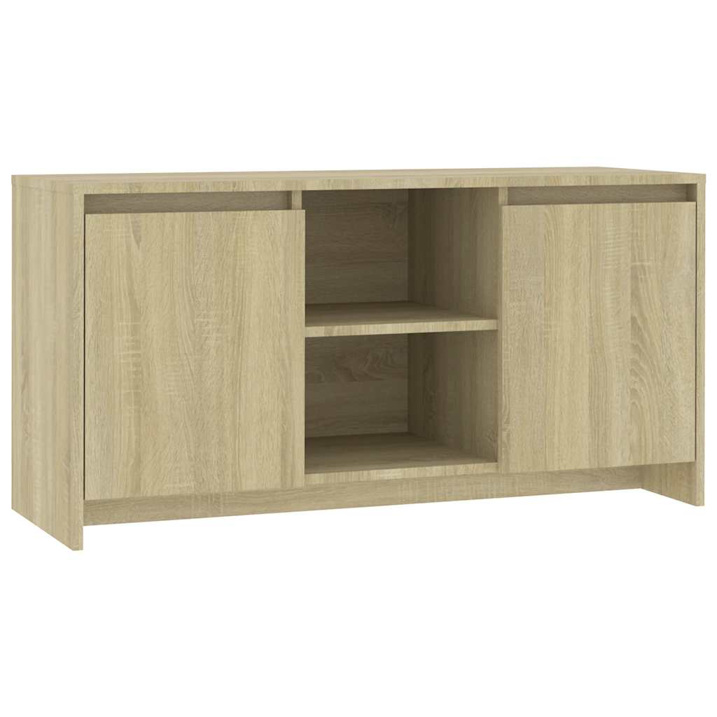 sonoma tölgy színű szerelt fa TV-szekrény 102 x 36 x 50 cm