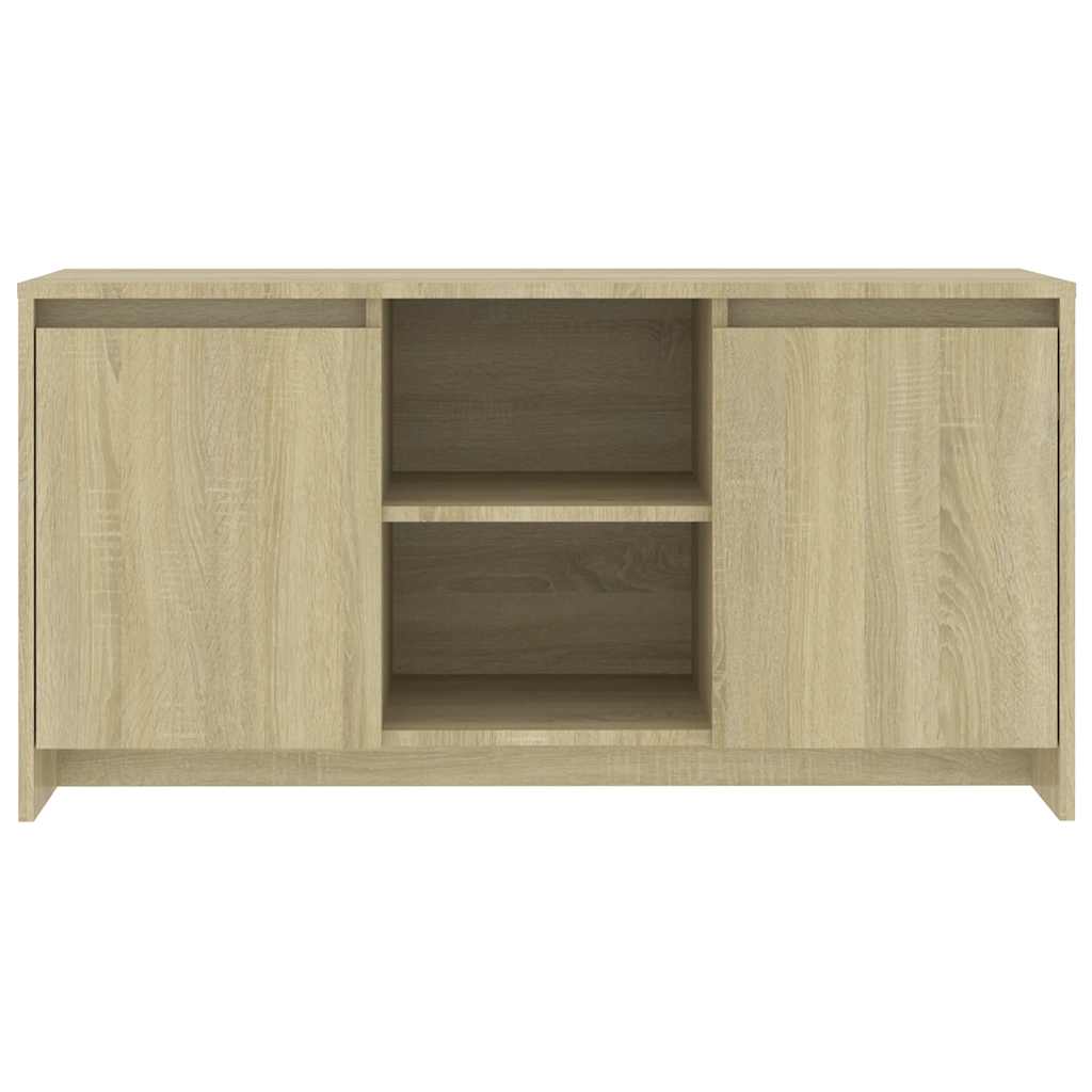 sonoma tölgy színű szerelt fa TV-szekrény 102 x 36 x 50 cm