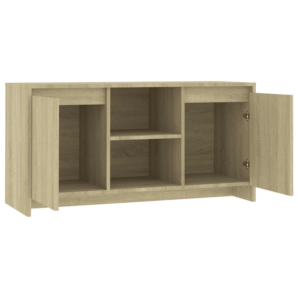 sonoma tölgy színű szerelt fa TV-szekrény 102 x 36 x 50 cm