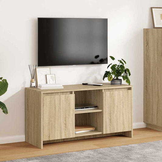 sonoma tölgy színű szerelt fa TV-szekrény 102 x 36 x 50 cm