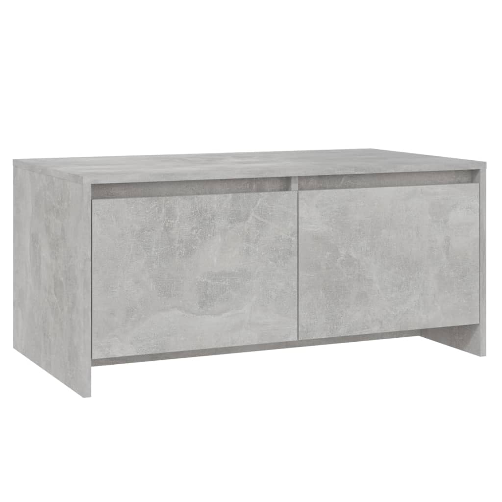 betonszürke szerelt fa dohányzóasztal 90x50x41,5 cm