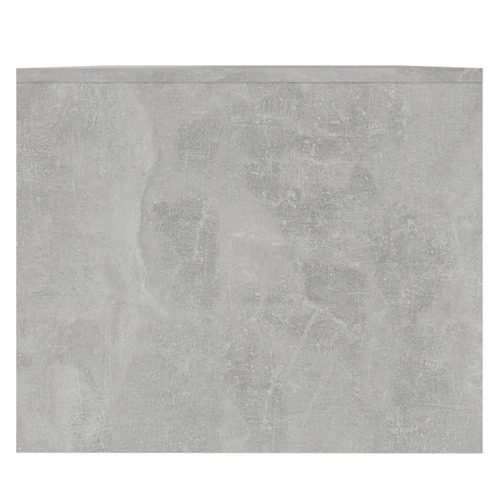 betonszürke szerelt fa dohányzóasztal 90x50x41,5 cm