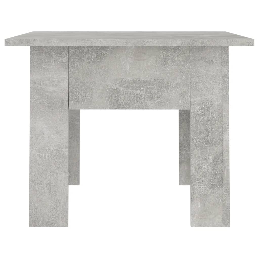 betonszürke szerelt fa dohányzóasztal 55 x 55 x 42 cm