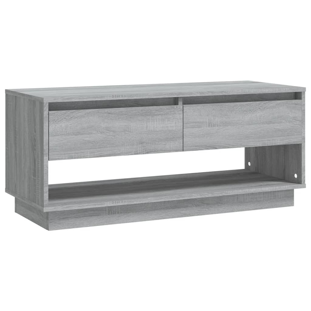 szürke sonoma színű szerelt fa TV-szekrény 102x41x44 cm