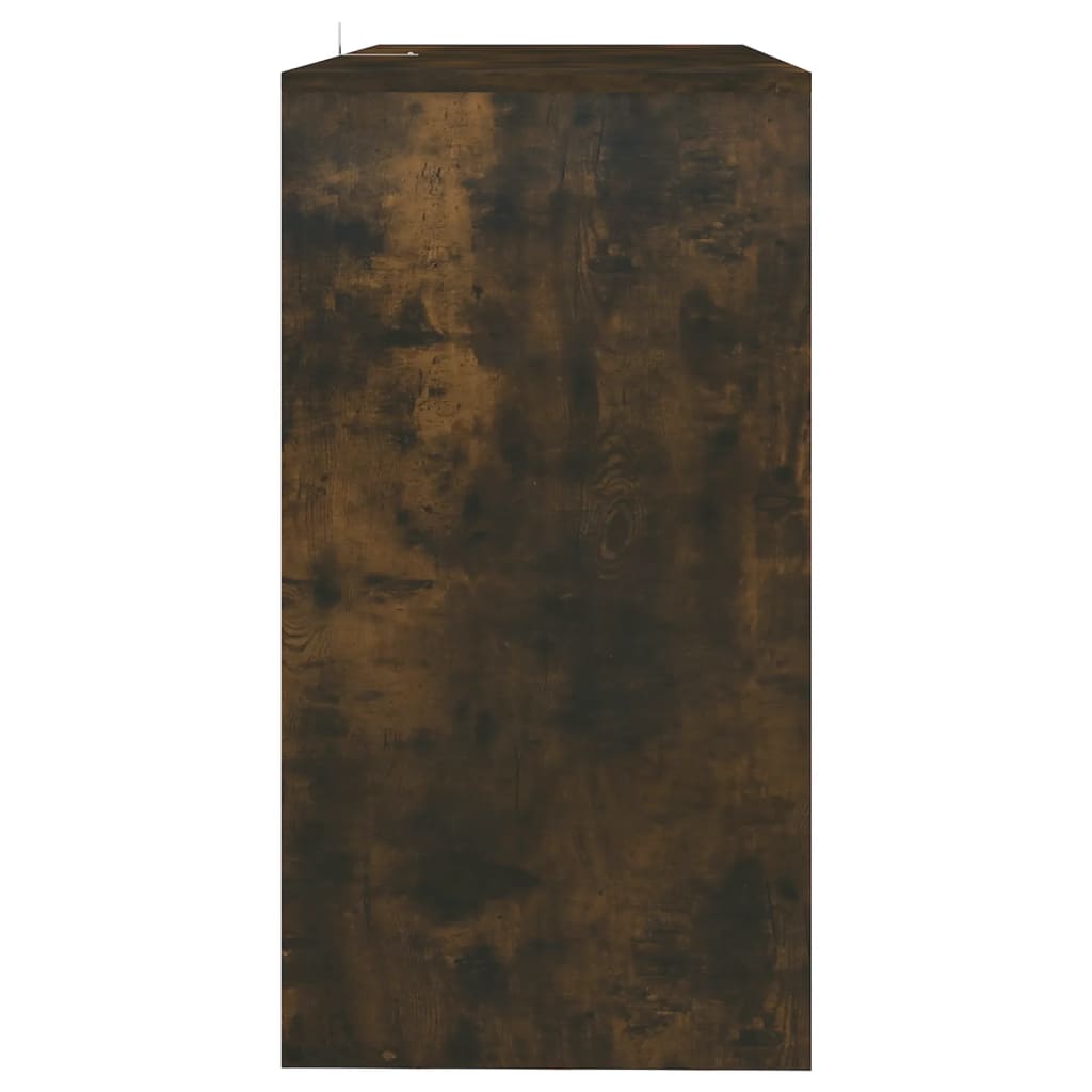füstös tölgy színű szerelt fa dohányzóasztal 89x41x76,5 cm