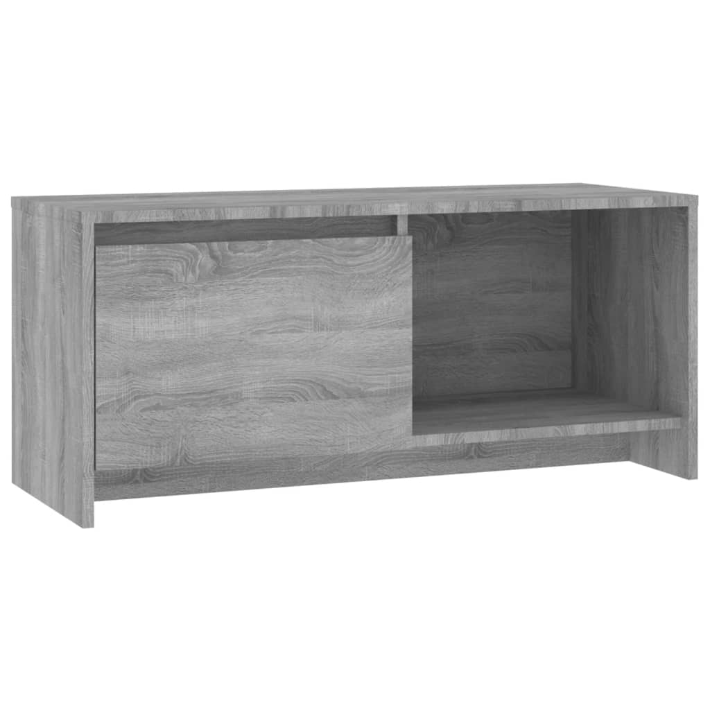 szürke sonoma színű szerelt fa TV-szekrény 90x35x40 cm