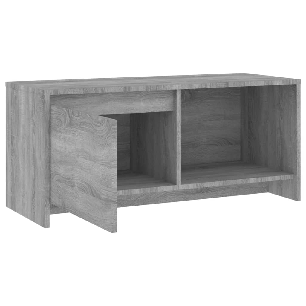 szürke sonoma színű szerelt fa TV-szekrény 90x35x40 cm