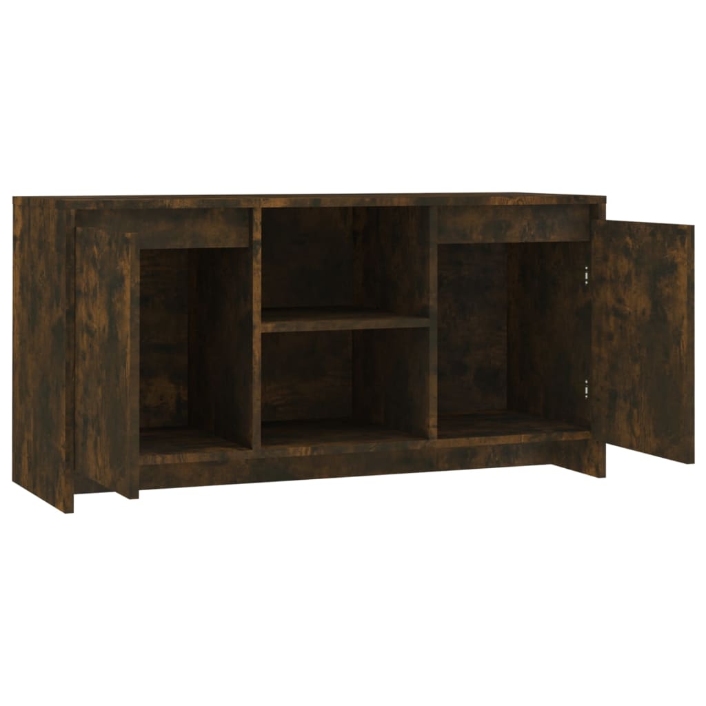 füstös tölgy színű szerelt fa TV-szekrény 102x37,5x52,5 cm