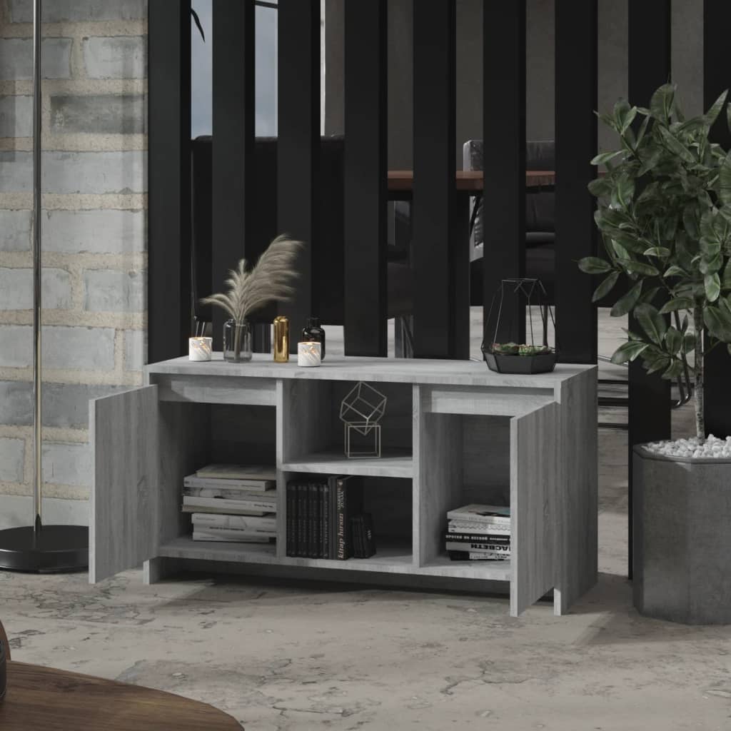 szürke sonoma szerelt fa TV-szekrény 102x37,5x52,5 cm