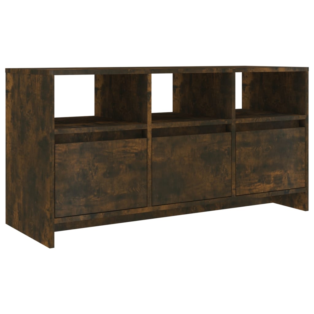füstös tölgy színű szerelt fa TV-szekrény 102x37,5x52,5 cm
